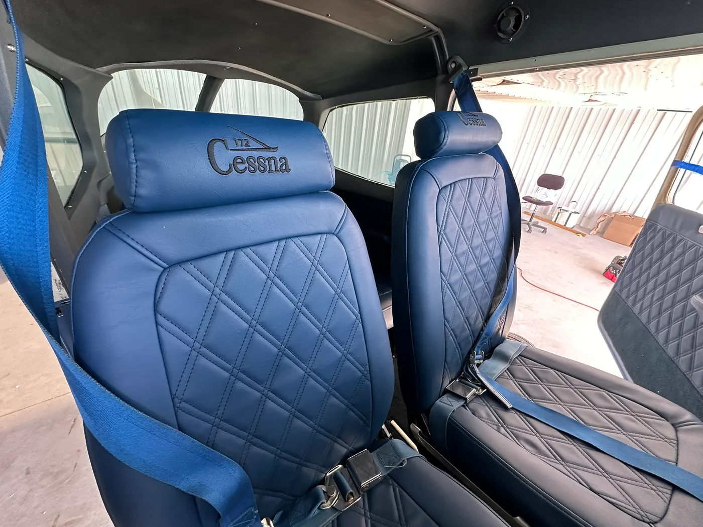 Custom aircraft upholstery by GVO Classic Upholstery in North Port, FL