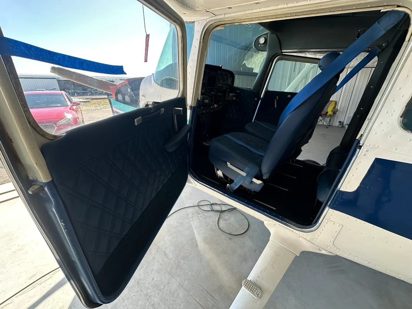 Custom aircraft upholstery by GVO Classic Upholstery in North Port, FL
