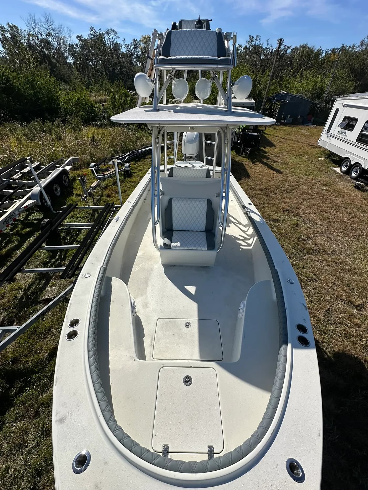 Custom marine upholstery by GVO Classic Upholstery in North Port, FL