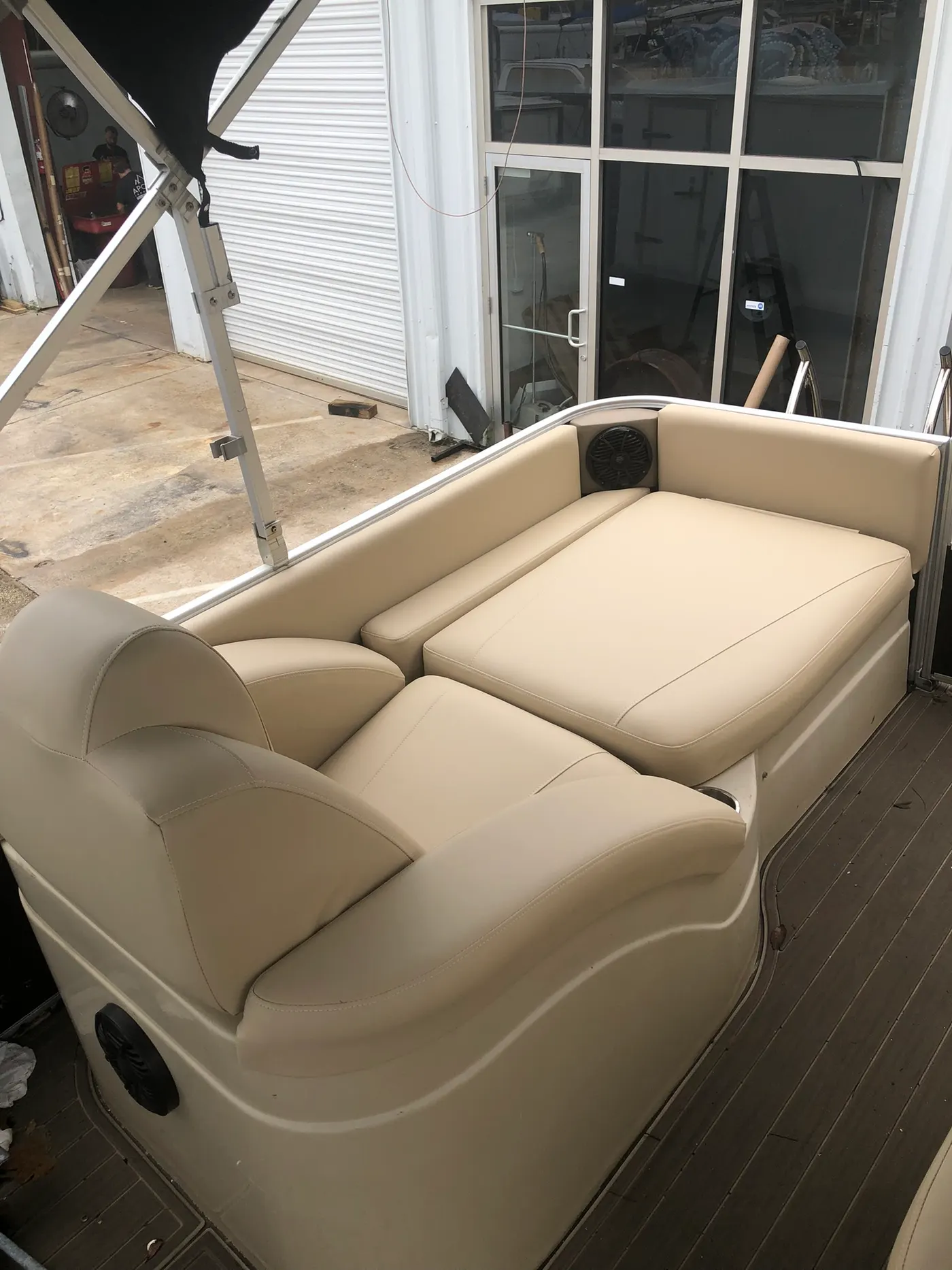 Custom marine upholstery by GVO Classic Upholstery in North Port, FL