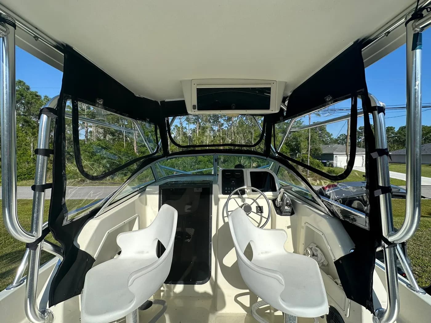 Custom marine upholstery by GVO Classic Upholstery in North Port, FL