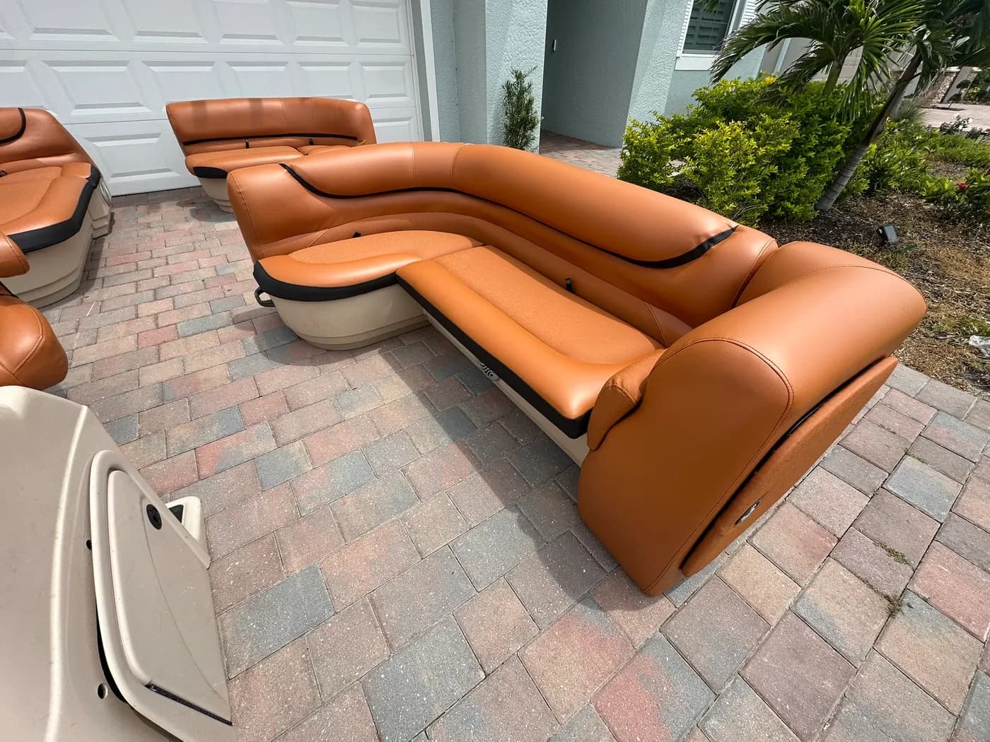 Custom marine upholstery by GVO Classic Upholstery in North Port, FL
